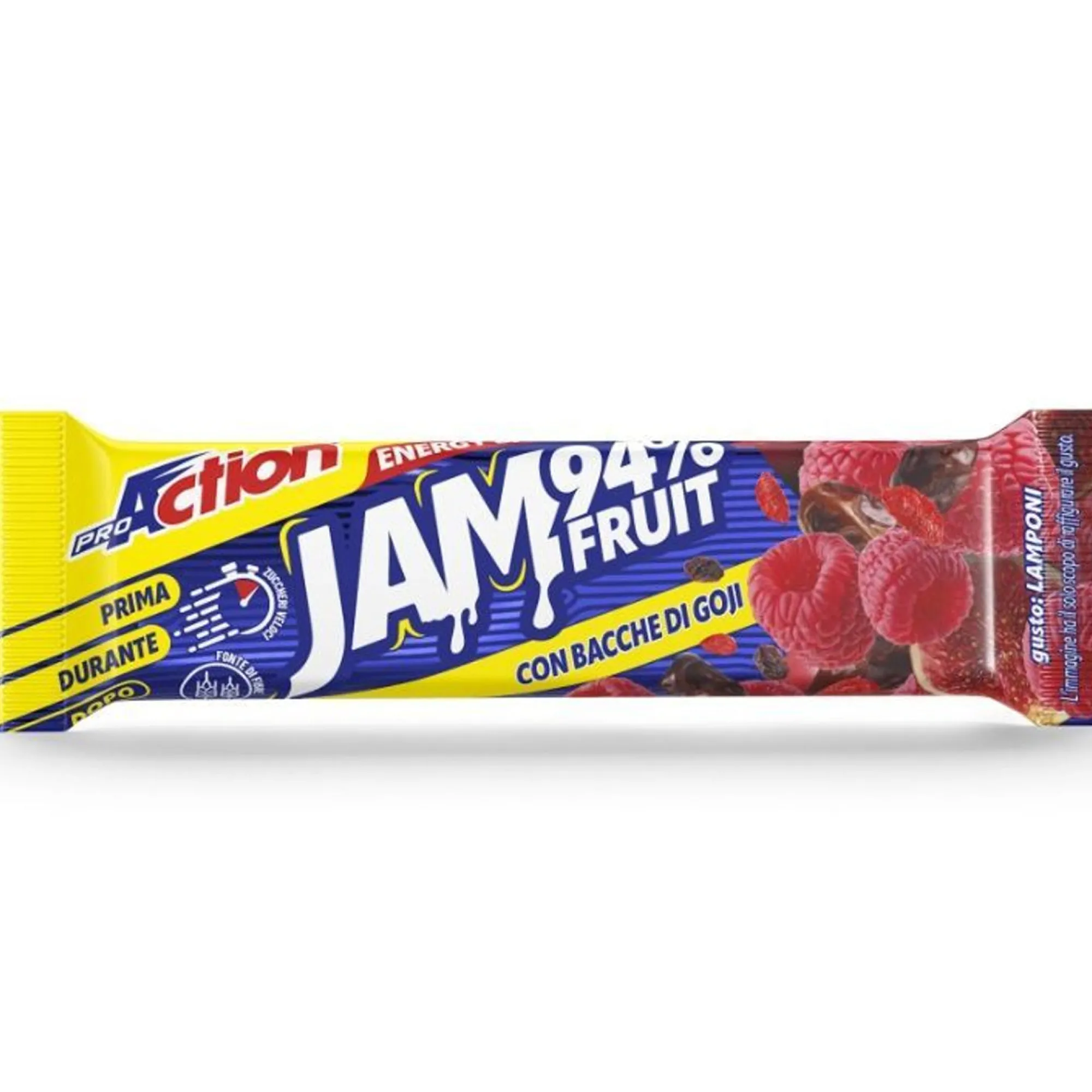 ProAction Barrette Energetiche*Barretta Jam Fruit 94% - Lamponi