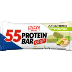 WhySport Barrette Energetiche*Barretta 55 PROTEIN - Cioccolato bianco pistacchio