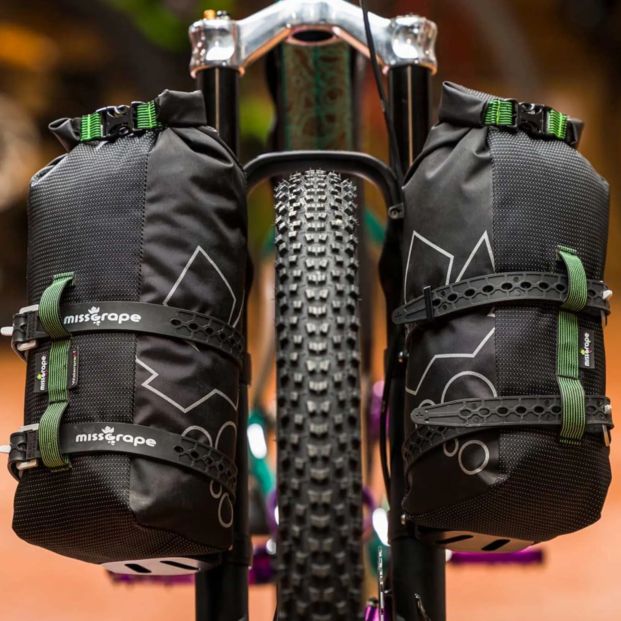 Miss Grape Borse Anteriori Bici|Accessori*Borsa da forcella Trunk 6 Waterproof -