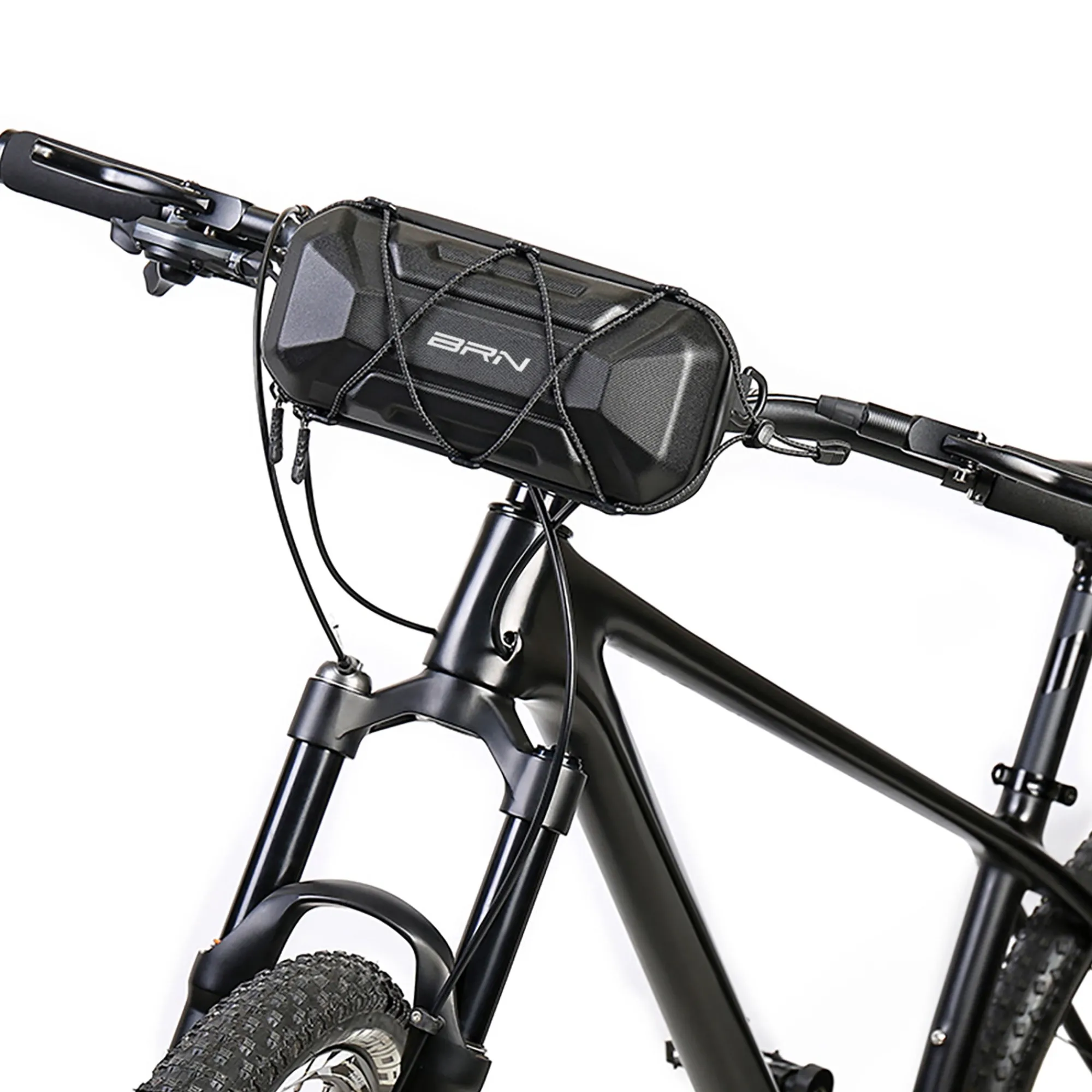 BRN Borse Anteriori Bici|Accessori*Borsa manubrio HARD-SHELL TANK BAR M - Nero