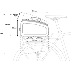 Zefal Borse Posteriori Bici|Accessori*Borsa portapacchi Z Traveler 80 -