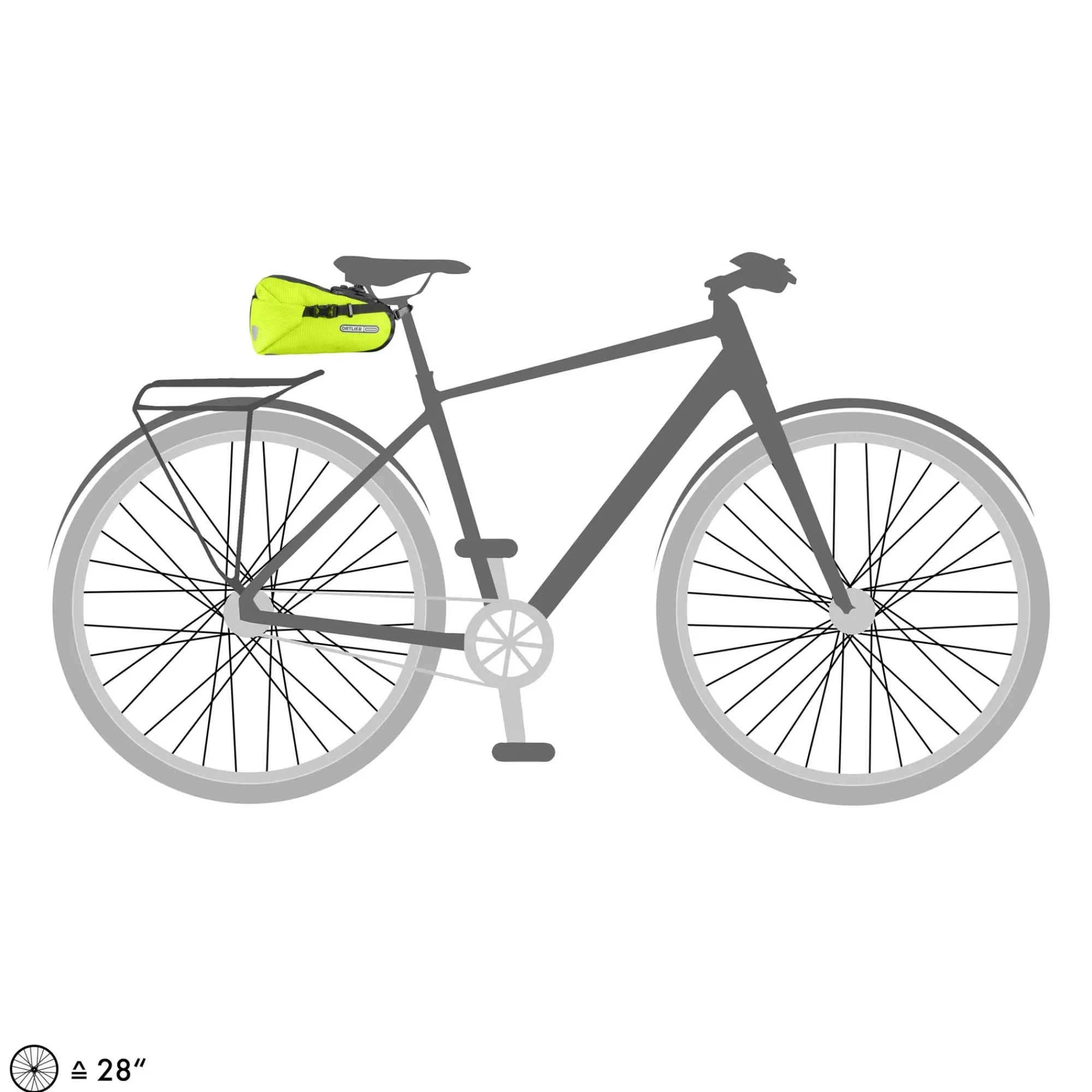 Ortlieb Borselli Sottosella|Borse Posteriori Bici*Borsa sottosella Saddle-Bag Two High-Vis -