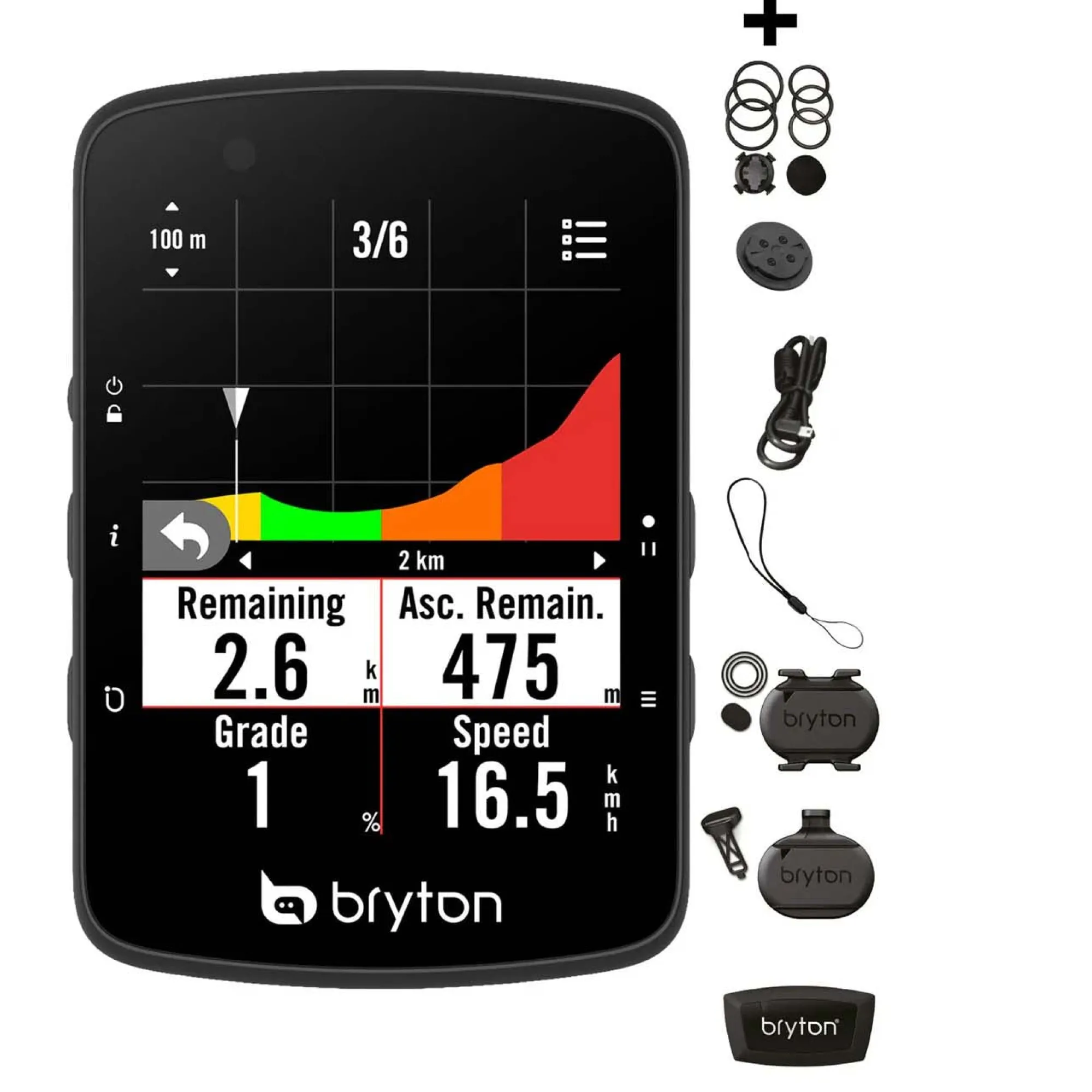 Bryton Ciclocomputer Gps|Ciclocomputer*Rider 650T - Nero