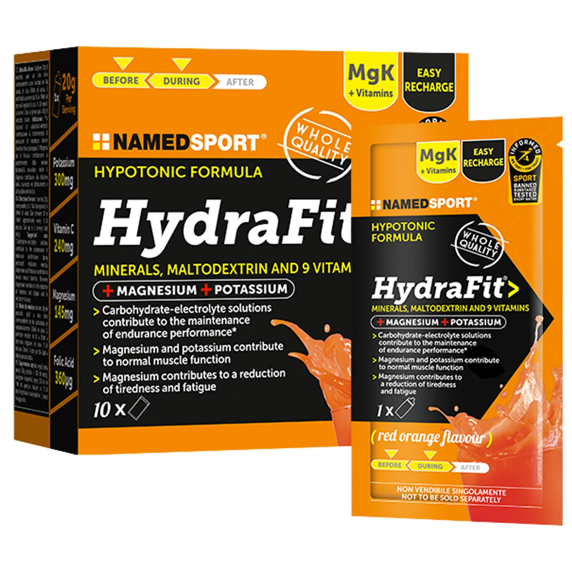 Named Bevande Energetiche*Bustine HYDRAFIT Arancia - 10