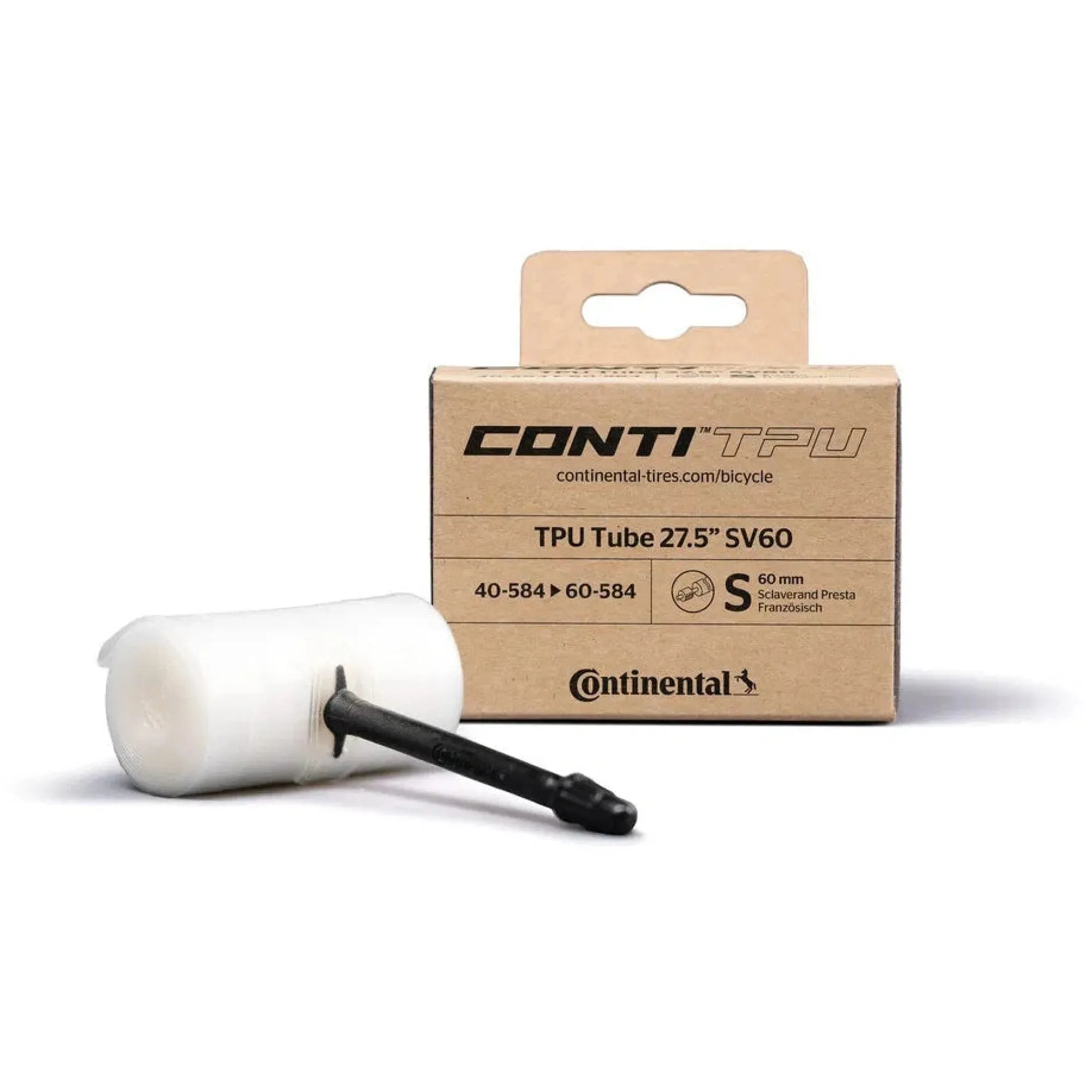 Continental Mtb 27.5"|Camere D'Aria*Camera d'aria TPU - Valvola Presta 60 mm