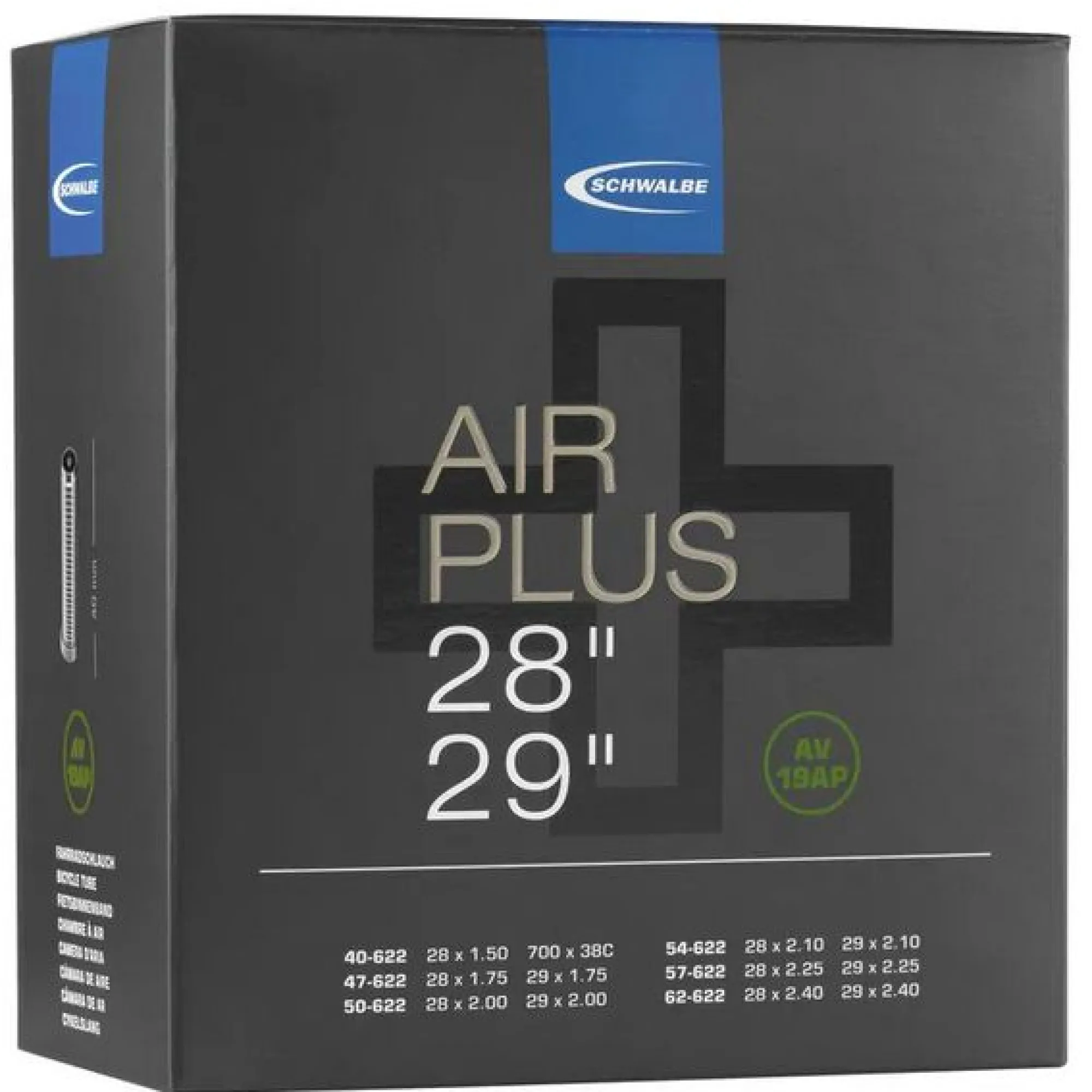 Schwalbe Camere D'Aria|Mtb 29"*Camera d'aria Air Plus SV19AP 28/ - Schrader 40 mm