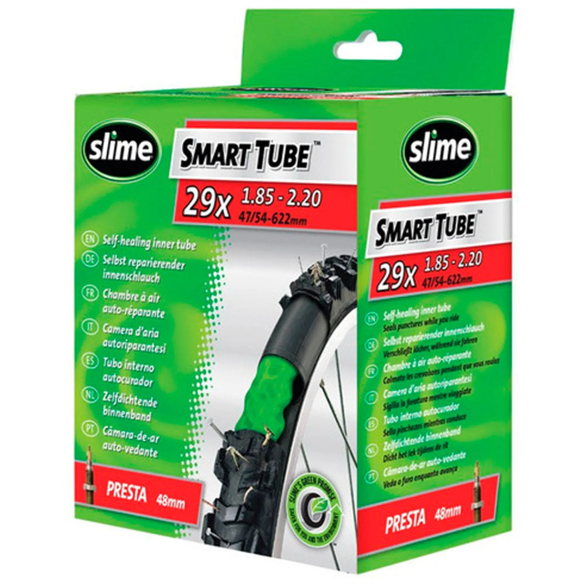 Slime Kit Tubeless E Liquido Sigillante|Manutenzione*Camera D'Aria 29x1.85x2.20 - Valvola 48 mm