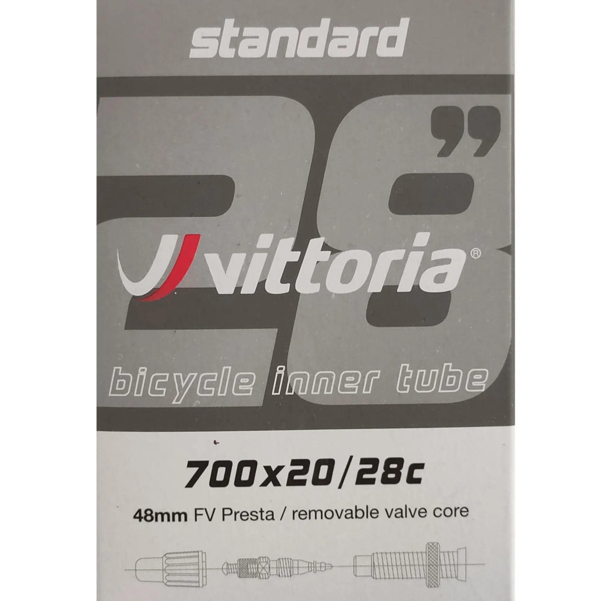 Vittoria Camere D'Aria|Corsa E Ciclocross*Camera d'aria Standard x20/28 - Valvola 48 mm