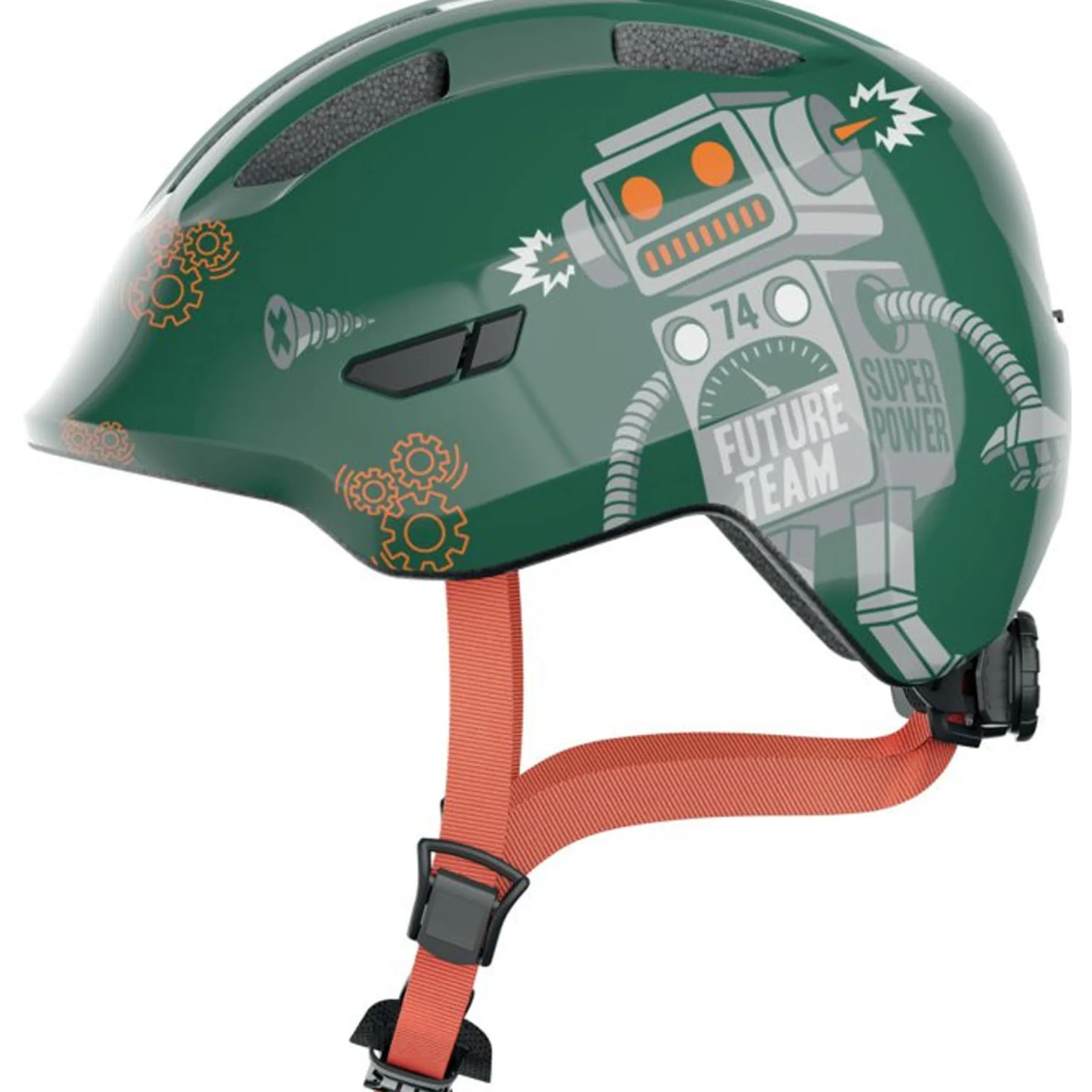 Casco bambino Abus Smiley 3.0 - Green Robo