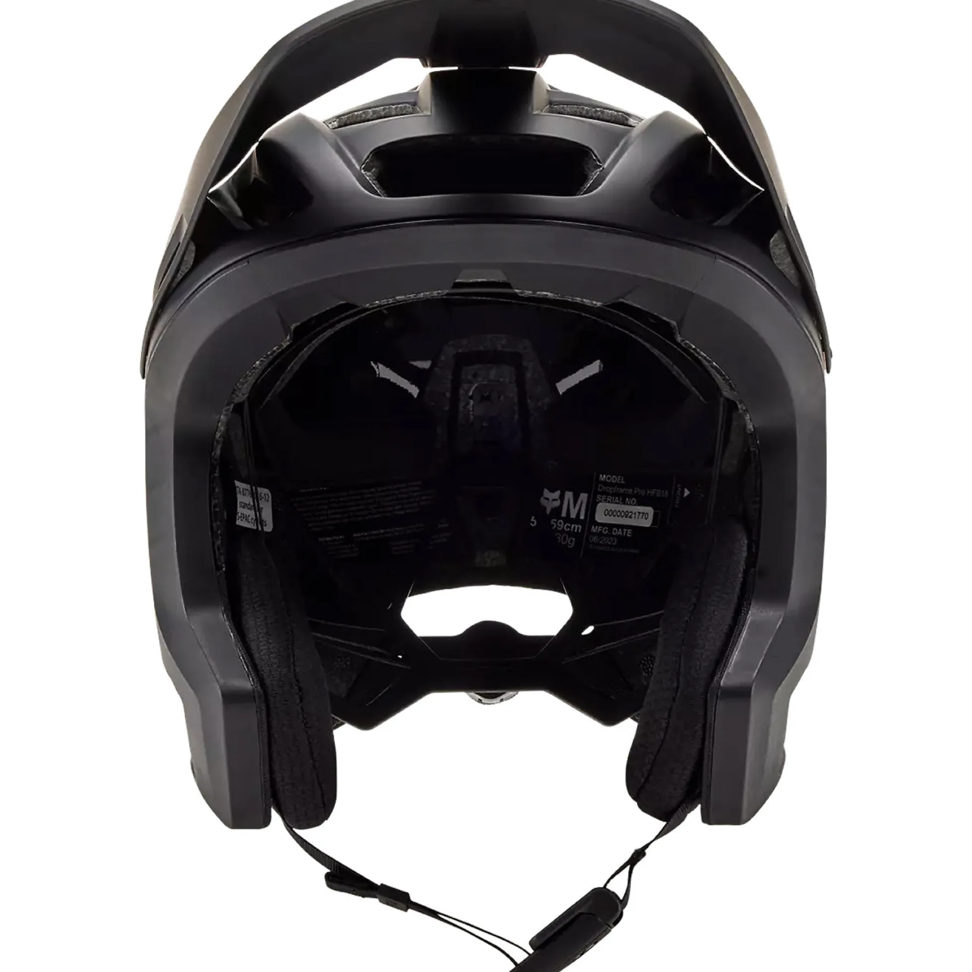 Casco Fox Dropframe Pro Solid - Nero