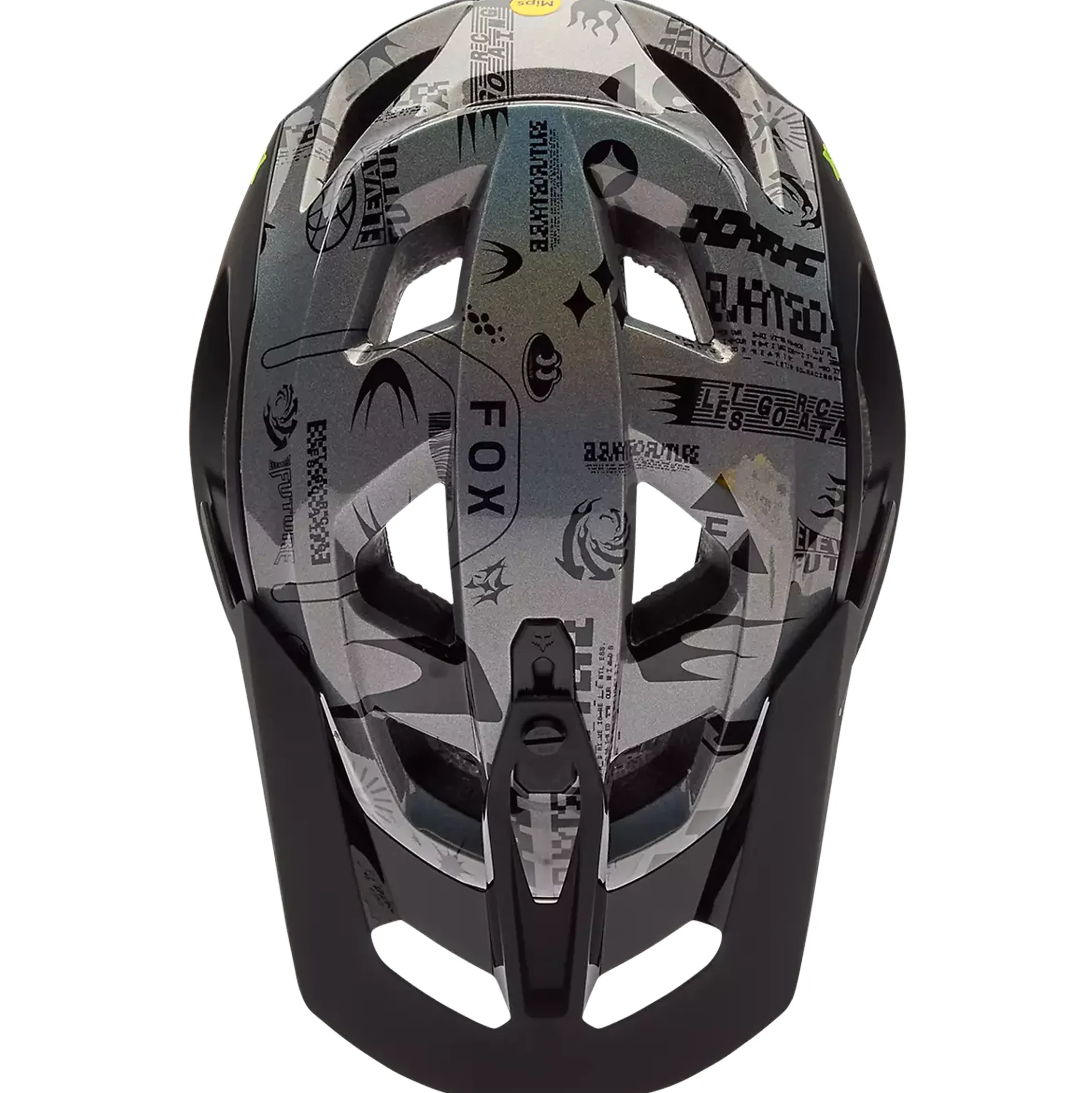 Casco Fox Speedframe Pro Lunar - Nero giallo