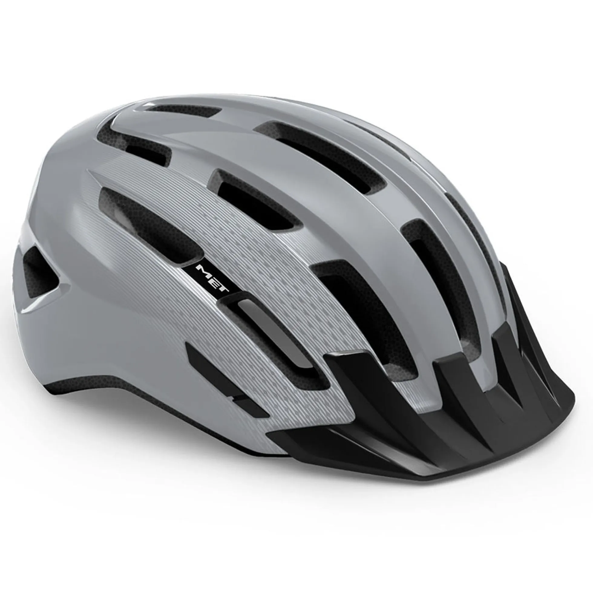 Casco Met Downtown - Grigio lucido