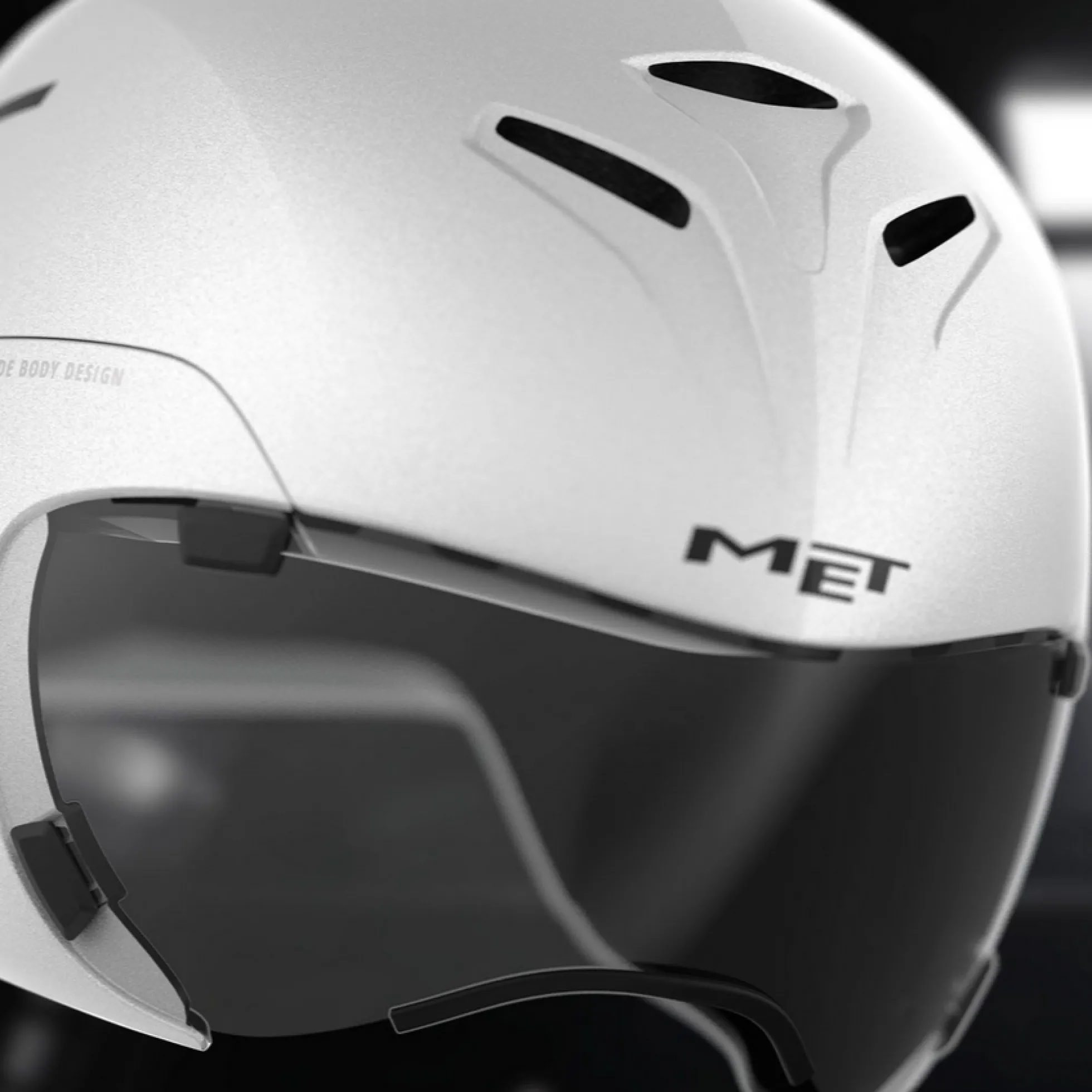 Casco Met Drone Wide Body 2 - Bianco