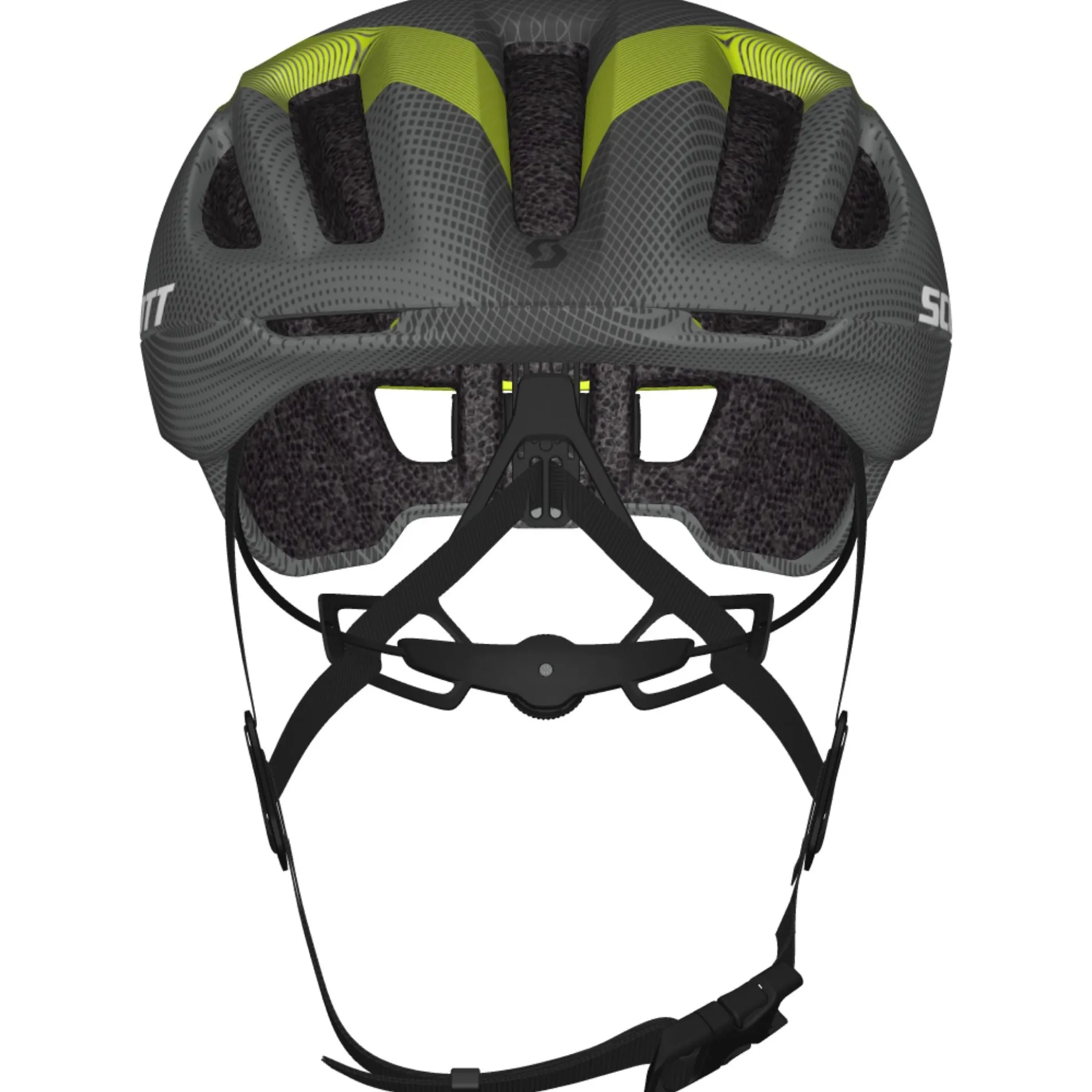 Casco Scott Cadence Plus - Grigio giallo