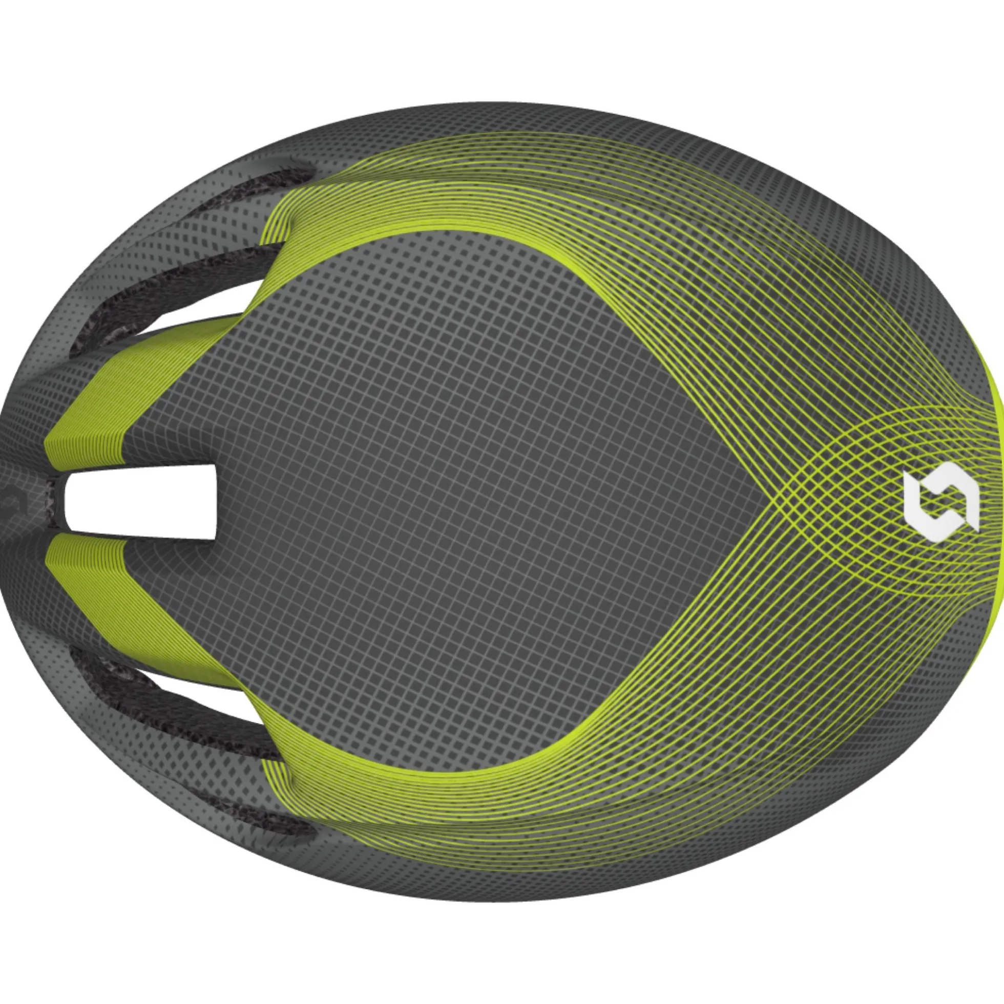 Casco Scott Cadence Plus - Grigio giallo