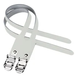 Cinghie per pedali doppie Brn Leather - Bianco