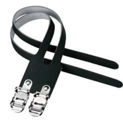Cinghie per pedali doppie Brn Leather - Nero
