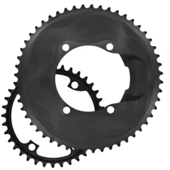 Corone Alugear Aero 2x12 110 BCD 4b Shimano Asymmetric - 52-36T