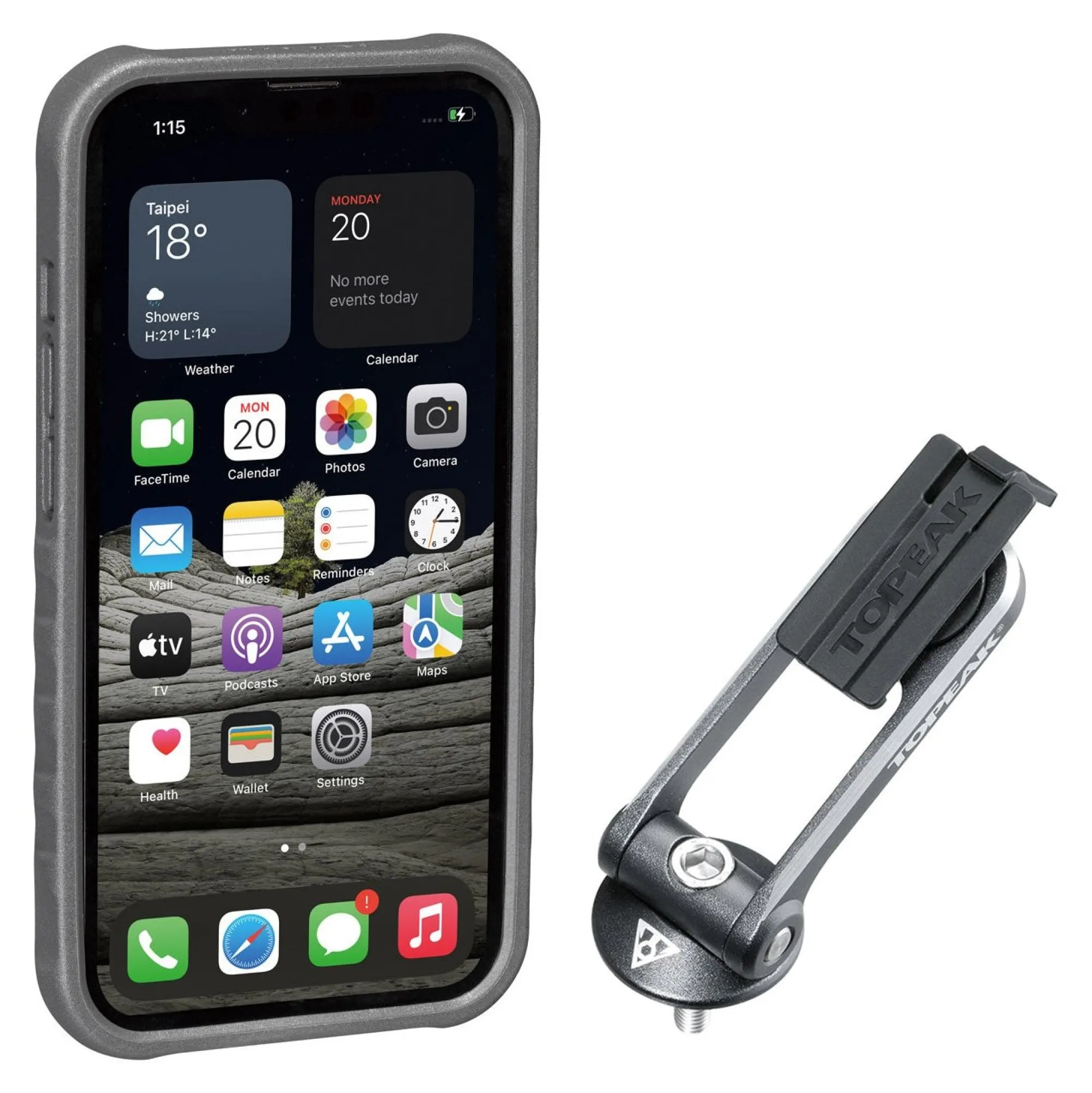 Topeak Accessori E Supporti|Accessori*Custodia RideCase per nera/grigia con supporto