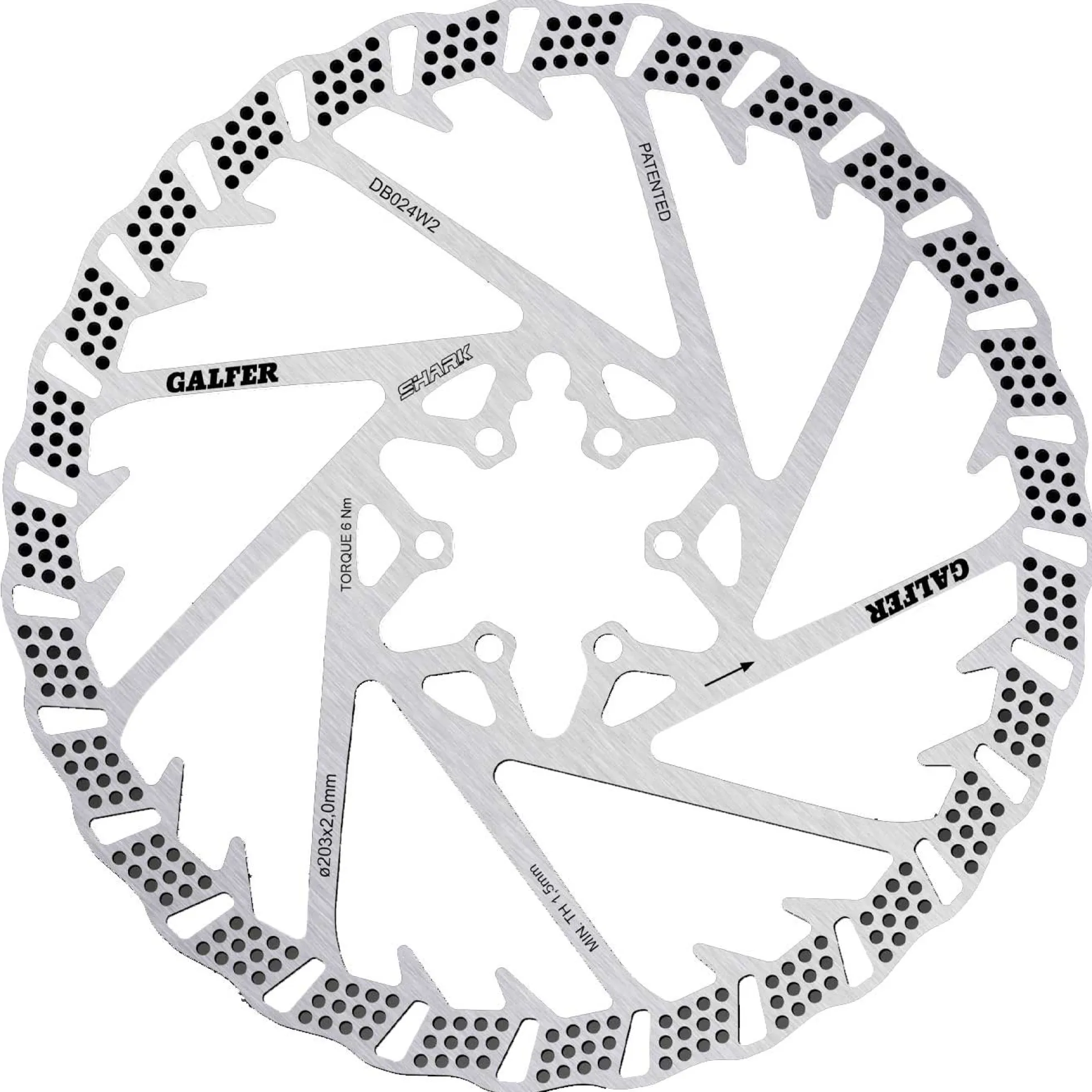 Disco Galfer Shark - 203 mm