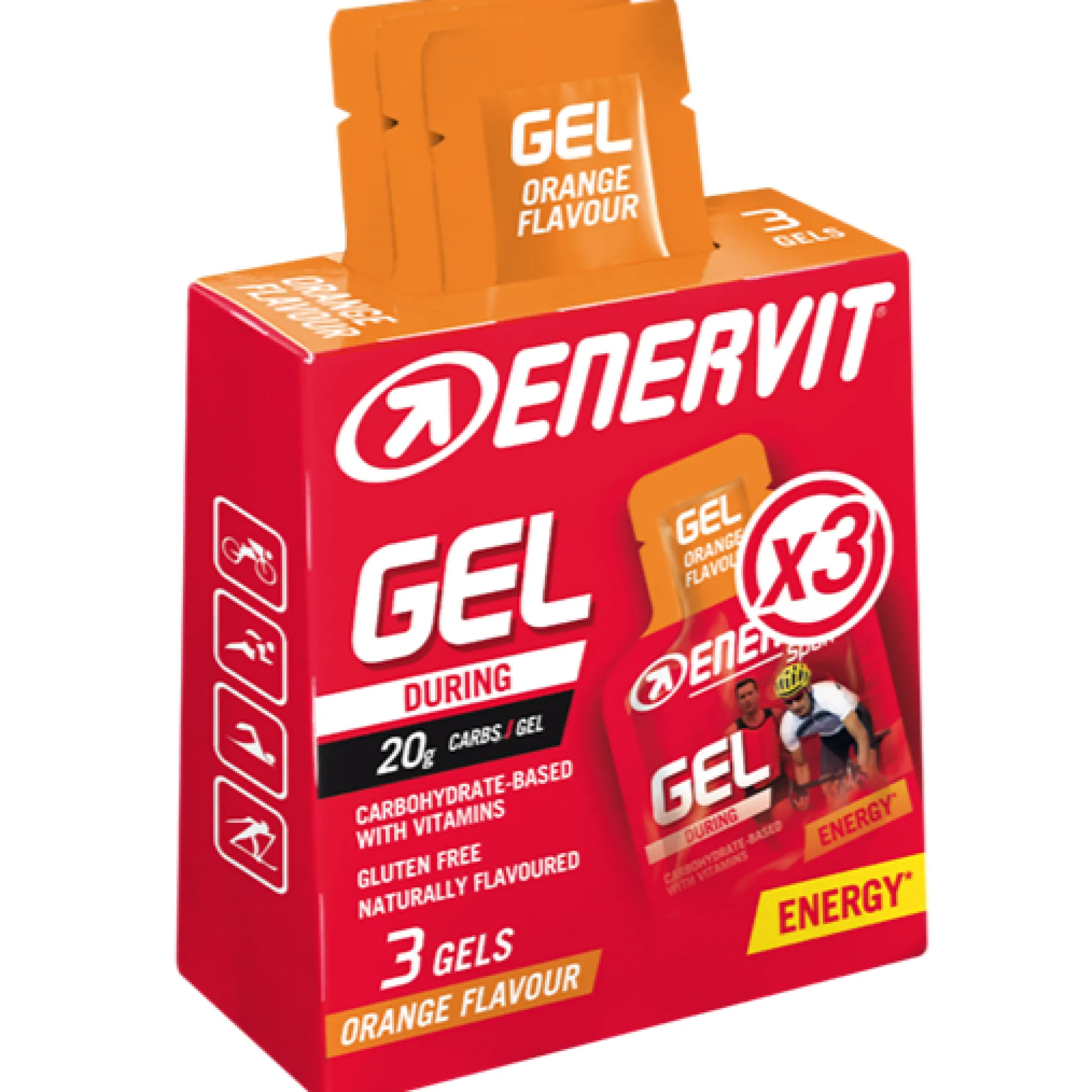 Enervit Gel Energetici*Gel Arancia Astuccio da 3