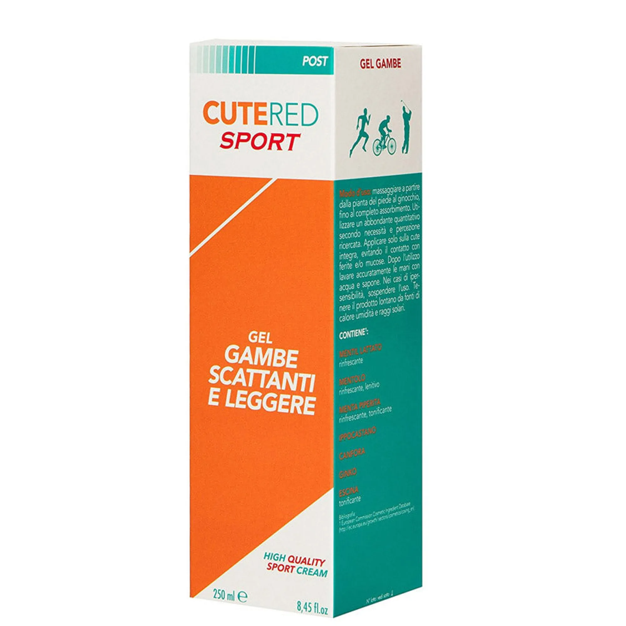 CuteRed Sport Pomate Riscaldanti*Gel rinfrescante Cutered - 250 ml