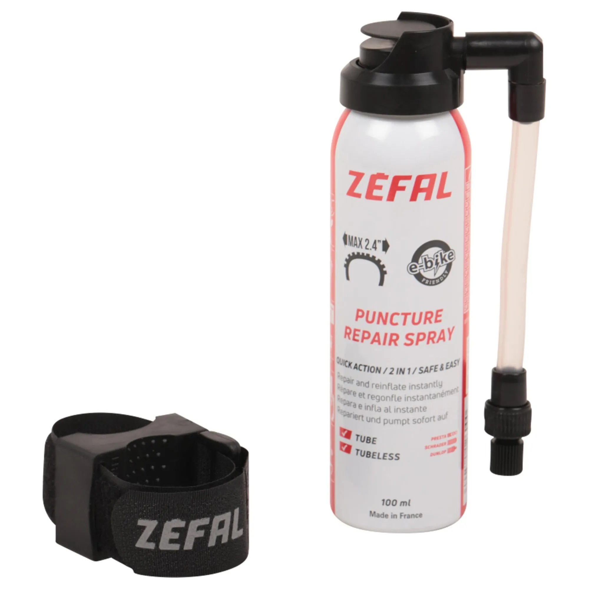 Zefal Gonfia E Ripara|Manutenzione*Gonfia e Ripara con supporto - 100 ml