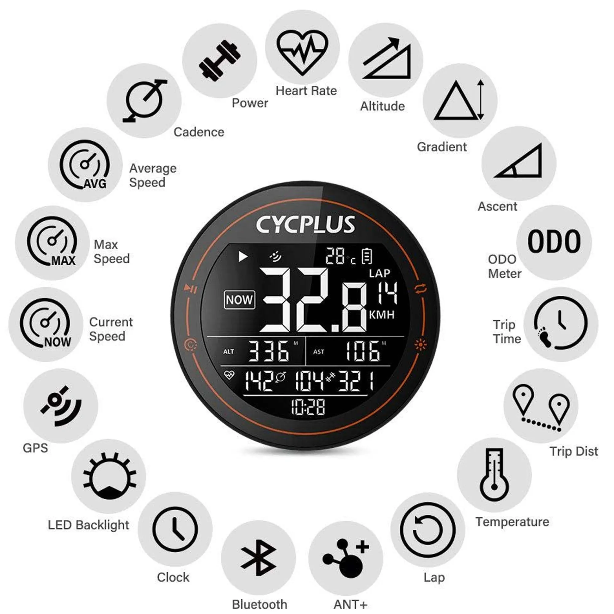 Cycplus Ciclocomputer Gps|Ciclocomputer*Gps Bike Computer M2