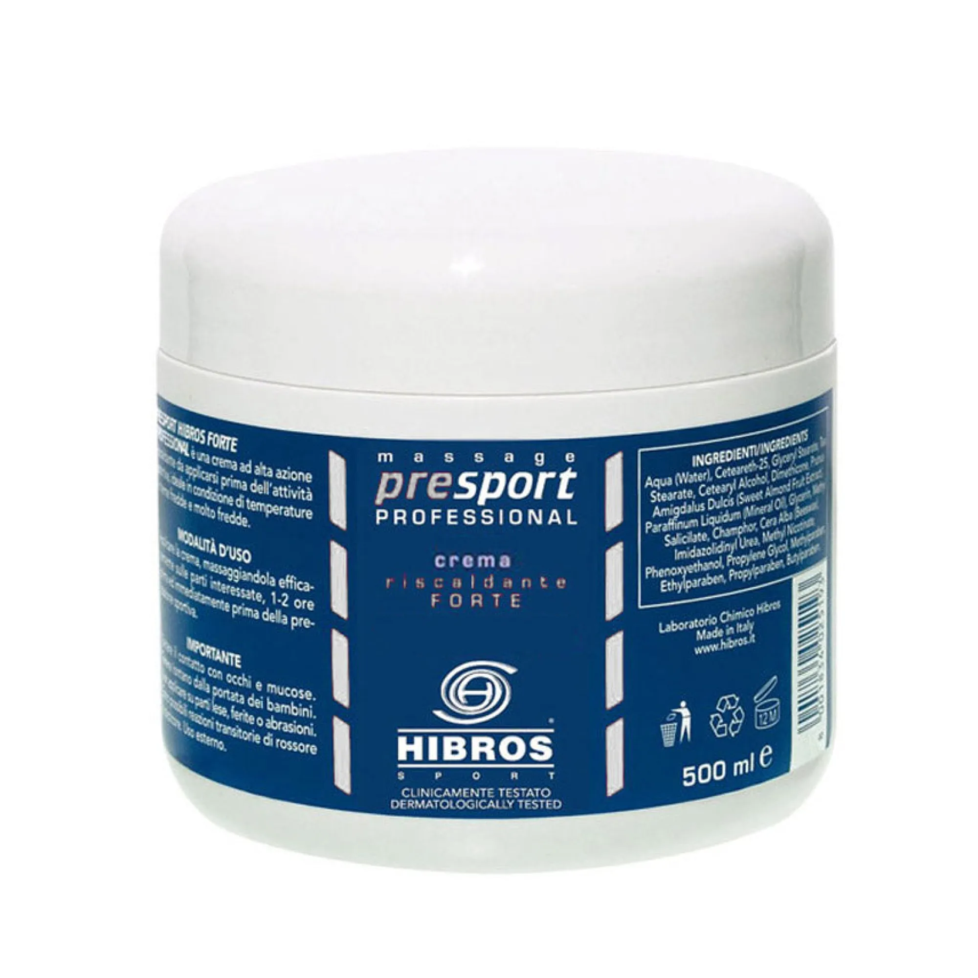 Hibros Pomate Riscaldanti*- Crema Riscaldante Forte - 500ml