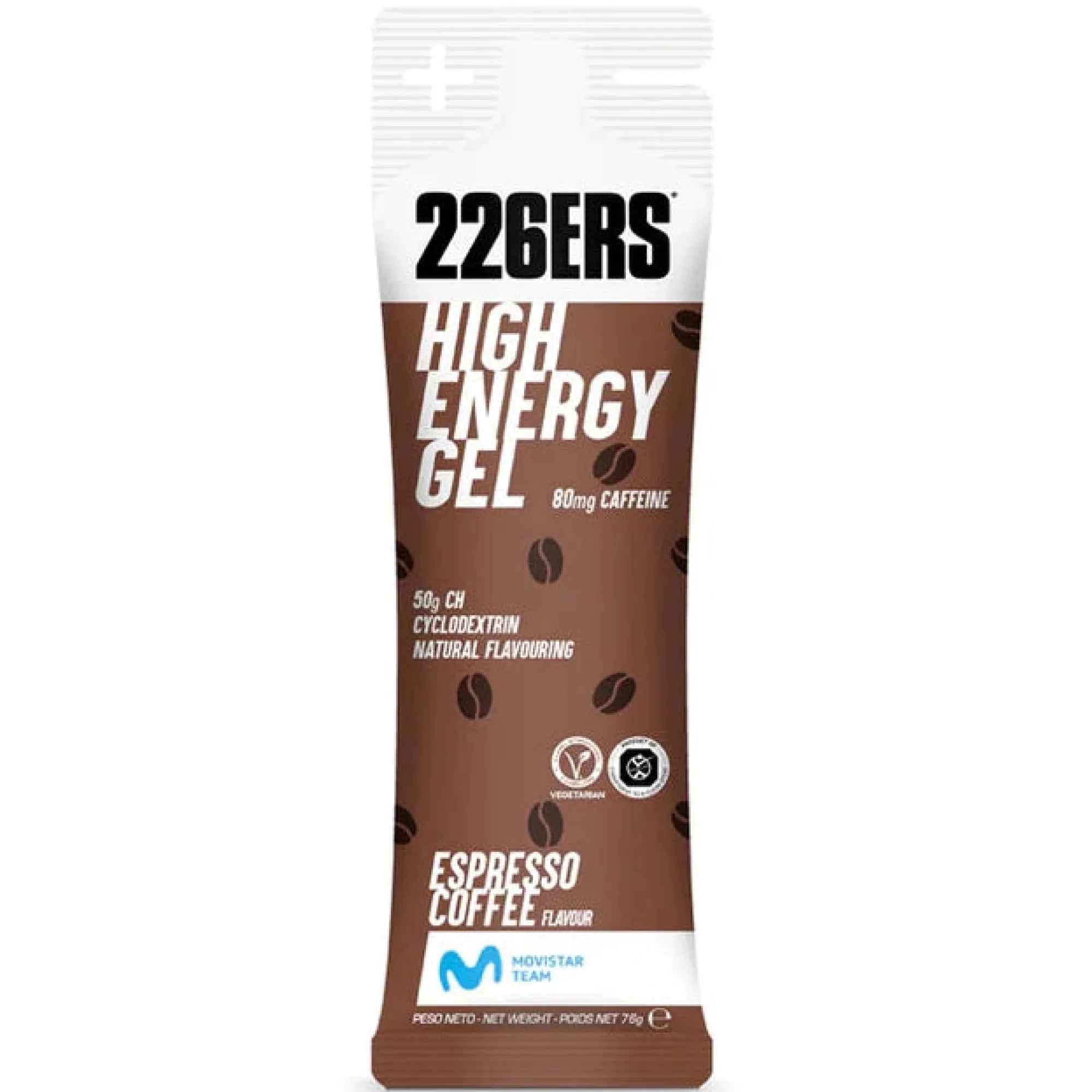 226ERS Gel Energetici*High Energy Gel 80mg Caffeina - Caffè