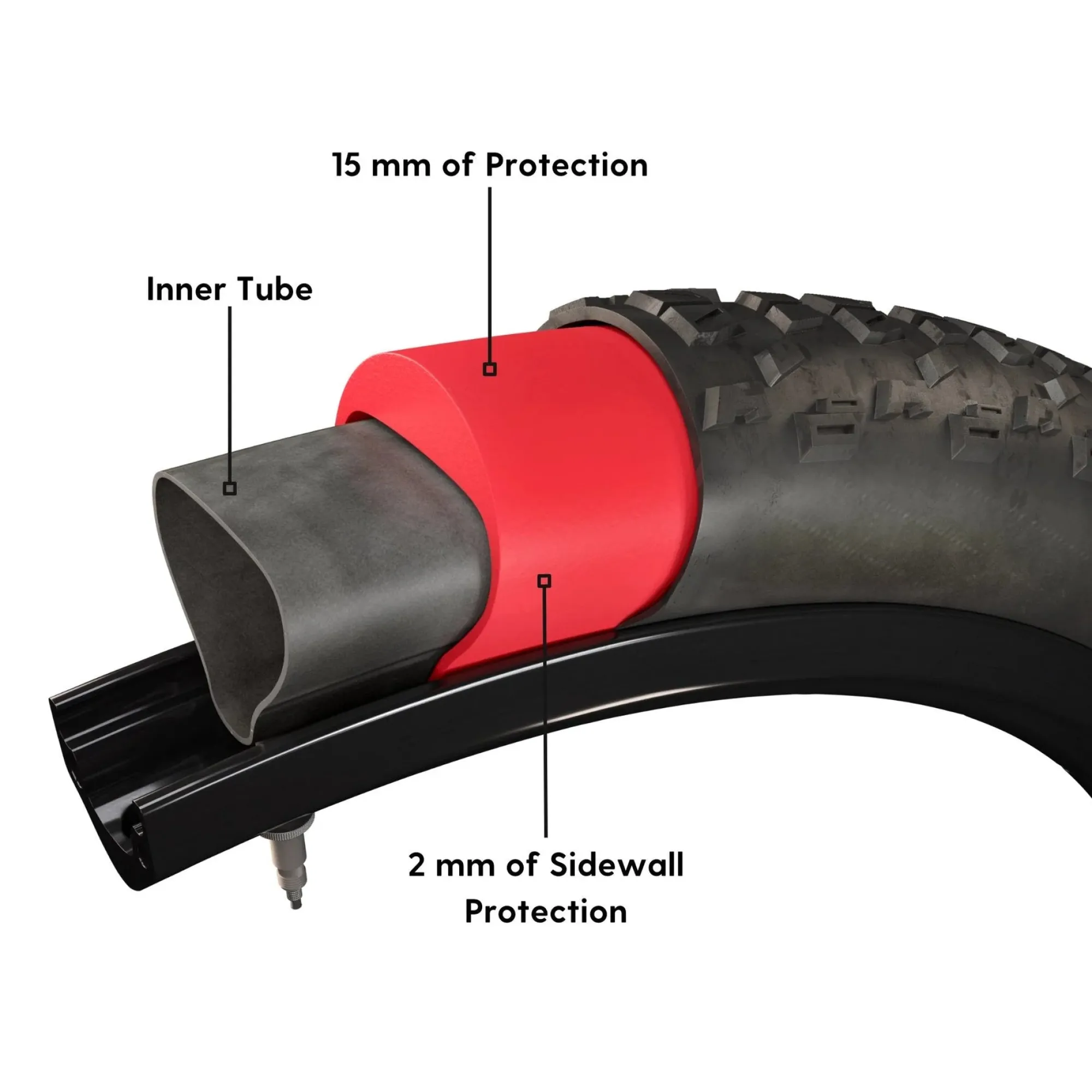 Tannus Kit Tubeless E Liquido Sigillante|Manutenzione*Inserto Armour per camera d'aria - 700x42-47