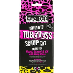 Muc-off Kit Tubeless E Liquido Sigillante|Manutenzione*Kit di trasformazione Tubeless Ultimate Road - 44mm
