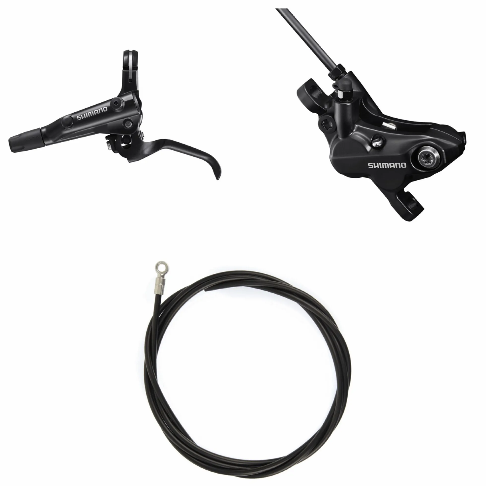Kit freno a disco idraulico Shimano BL-MT501-L + BR-MT520 - Anteriore