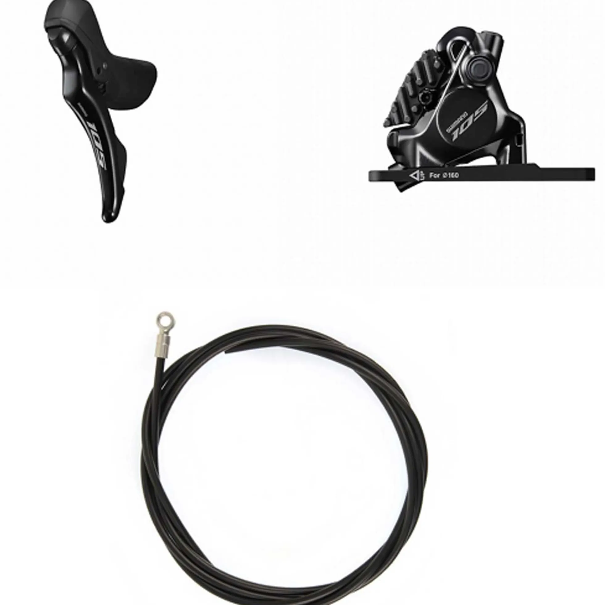 Kit freno a disco idraulico SHIMANO 105 BRR7170KT + STR7120ST - Anteriore
