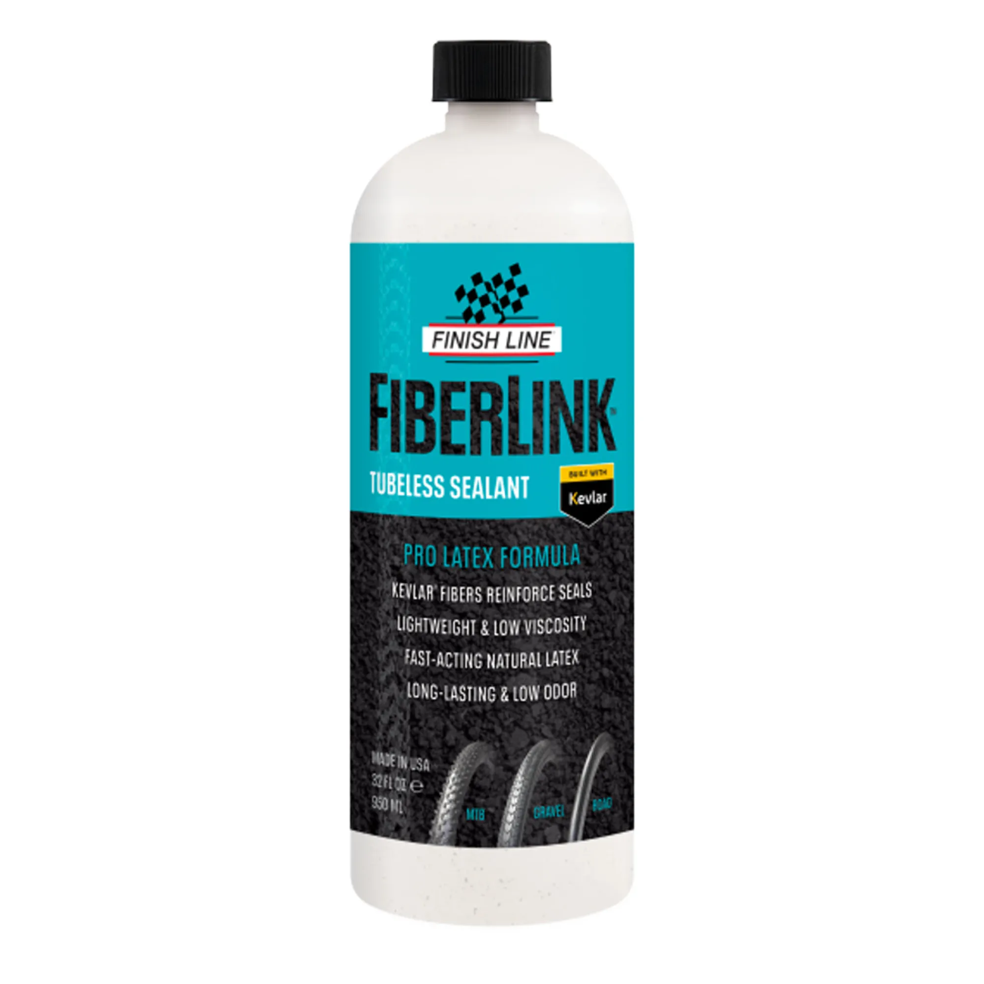 Finish Line Kit Tubeless E Liquido Sigillante|Manutenzione*Liquido sigillante FiberLink - 1000 ml