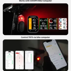 COOSPO Luci Bici|Accessori*Luce Posteriore Radar TR