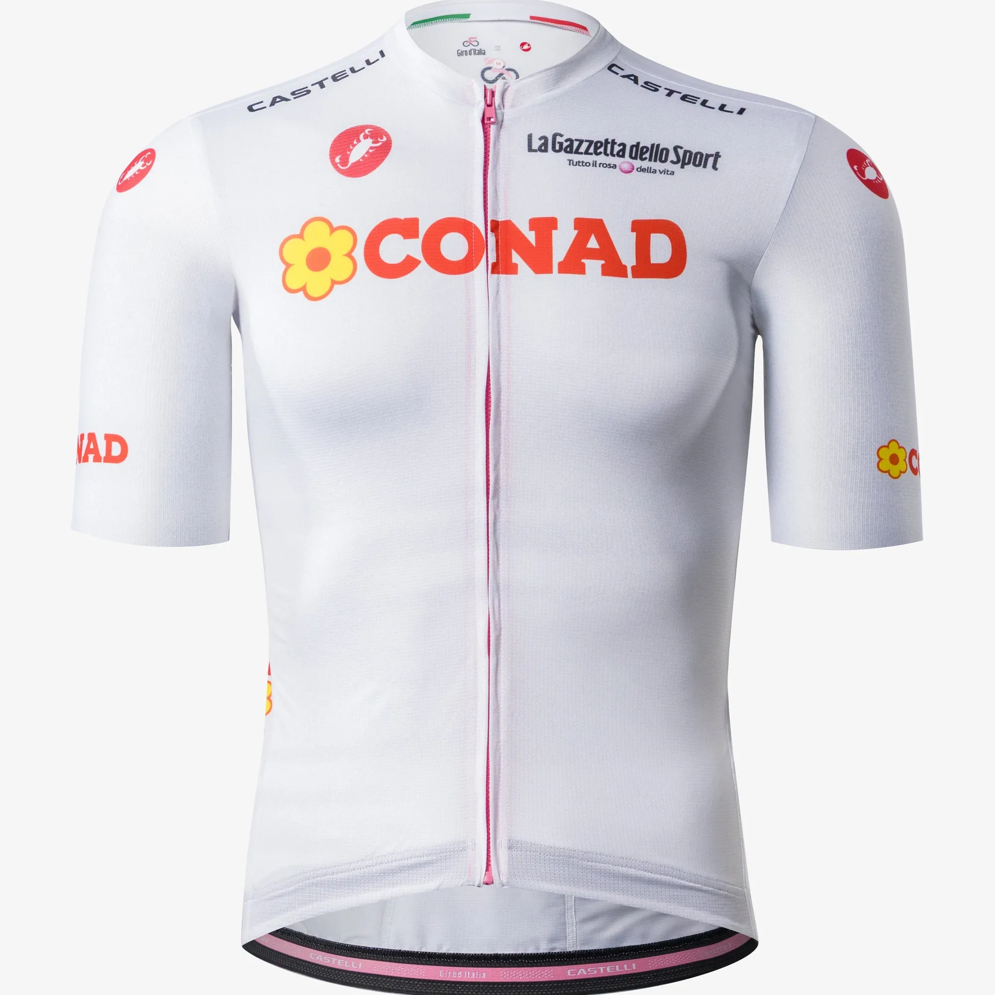 Uomo Castelli Maglie*agia Bianca Giro d'Itaia 2026 Copetizione 4