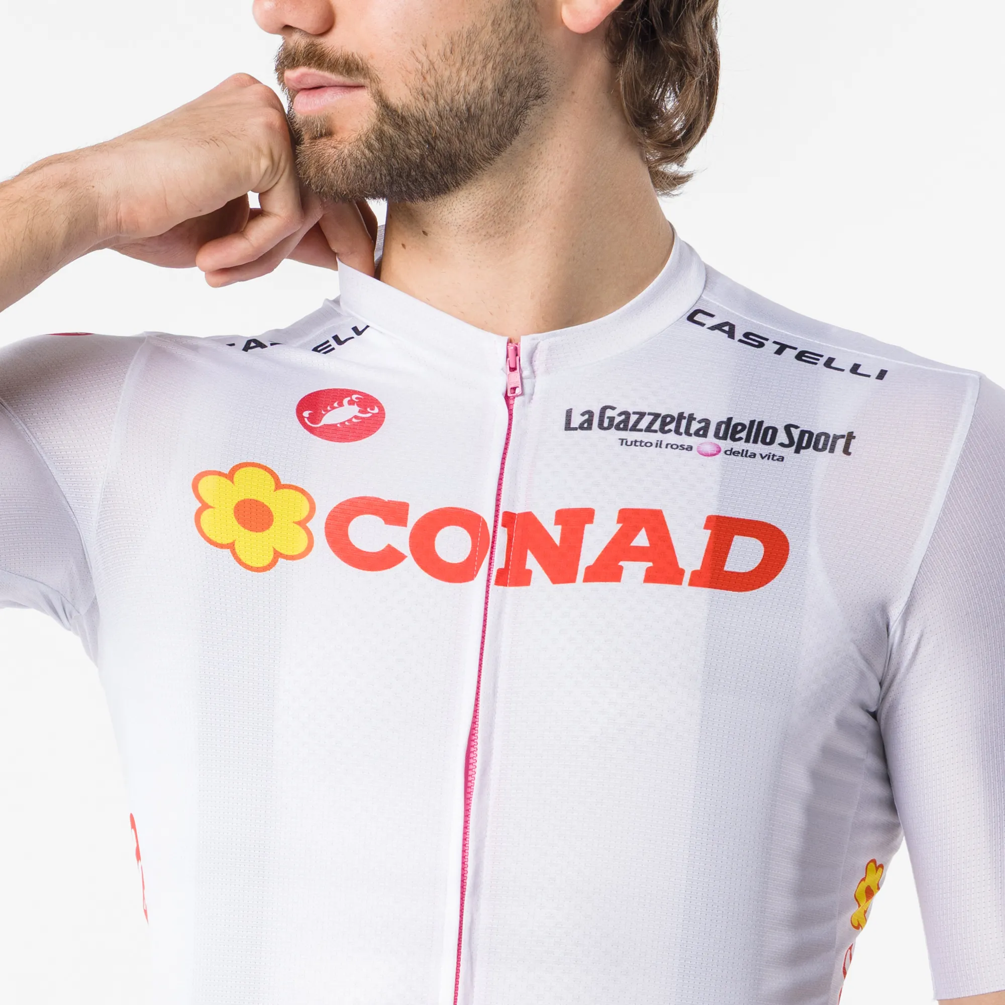 Uomo Castelli Maglie*agia Bianca Giro d'Itaia 2026 Copetizione 4