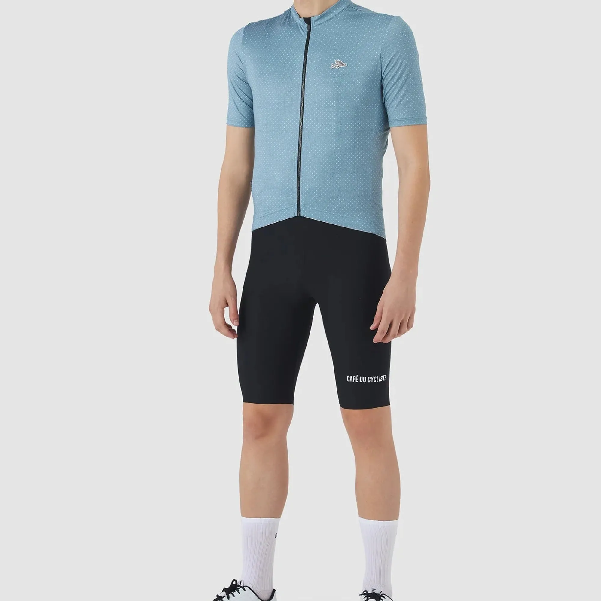 Uomo Café du Cycliste Maglie*agia Cafe du Cycite Feurette - Azzurro