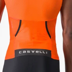 Uomo Castelli Maglie*aglia Free Tri 2 Top - Arancio