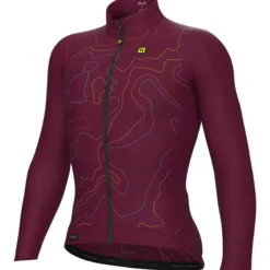 Uomo Ale Maglie*agia aniche unghe PR-E Top - Bordeaux
