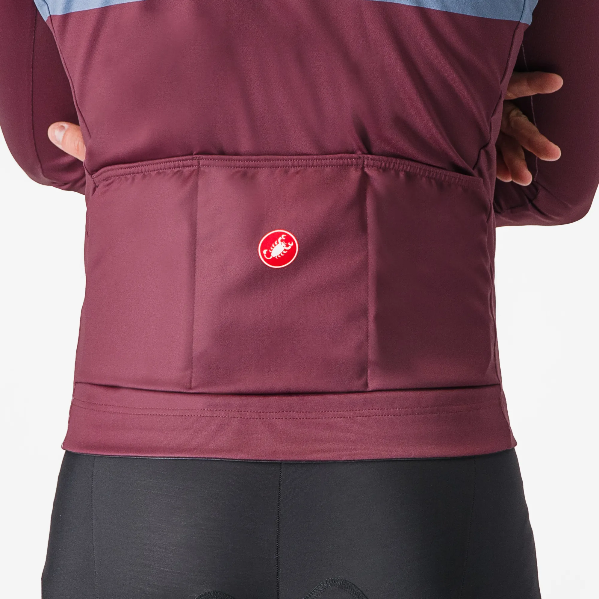 Uomo Castelli Maglie*agia aniche unghe ineare - Bordeaux