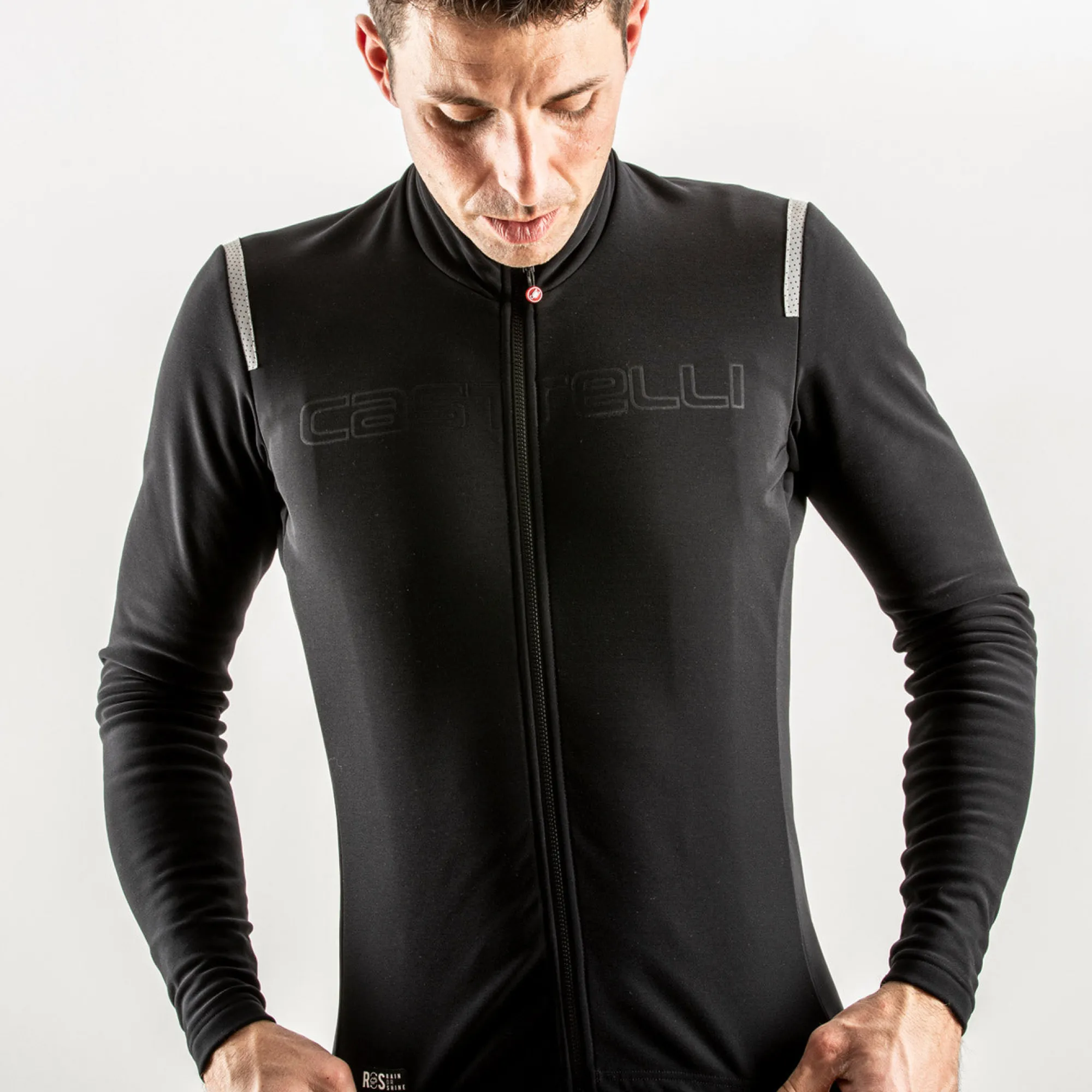 Uomo Castelli Maglie*agia aniche unghe Tutto Nano Ro -