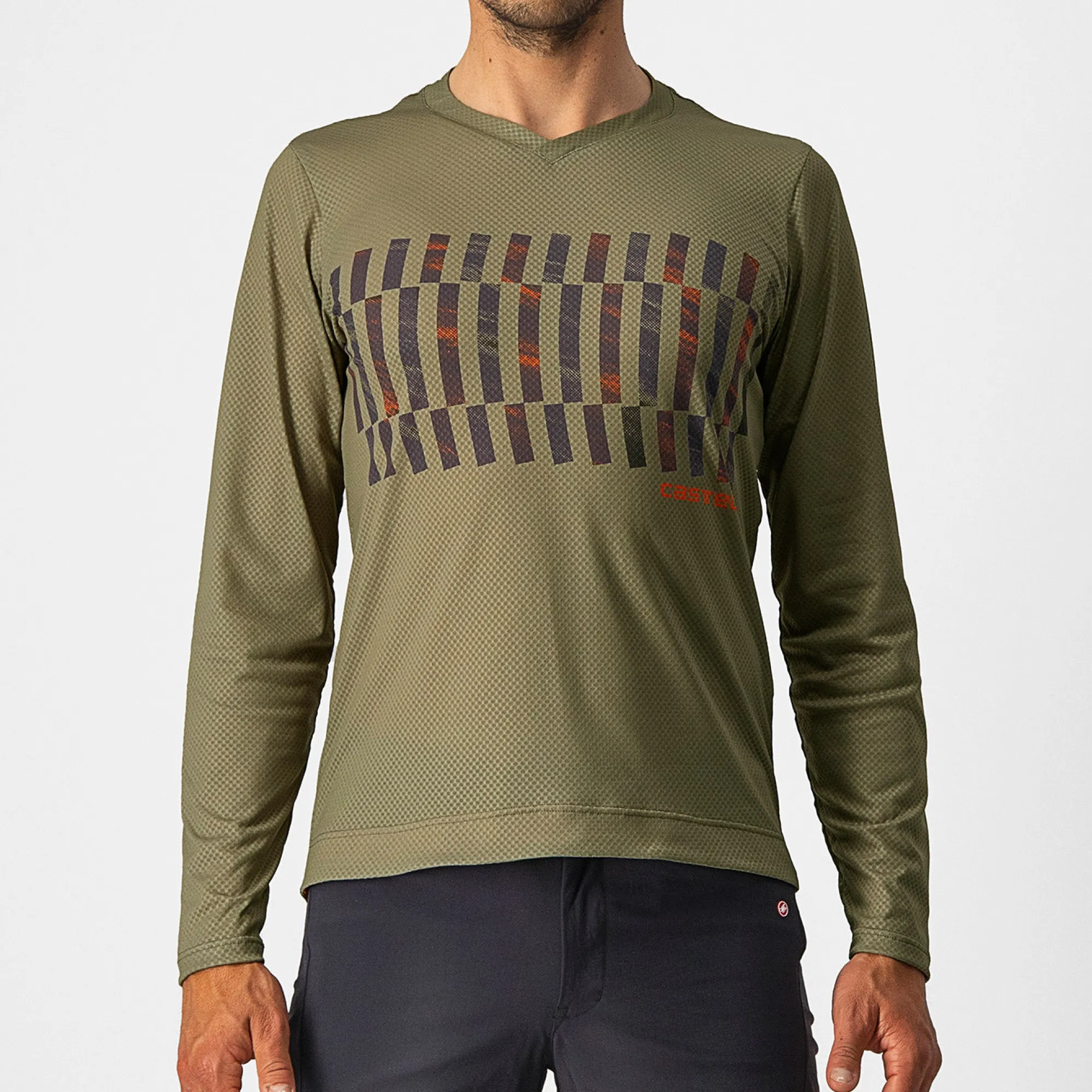 Uomo Castelli Maglie*agia aniche unghe Trai Tech Tee - scuro