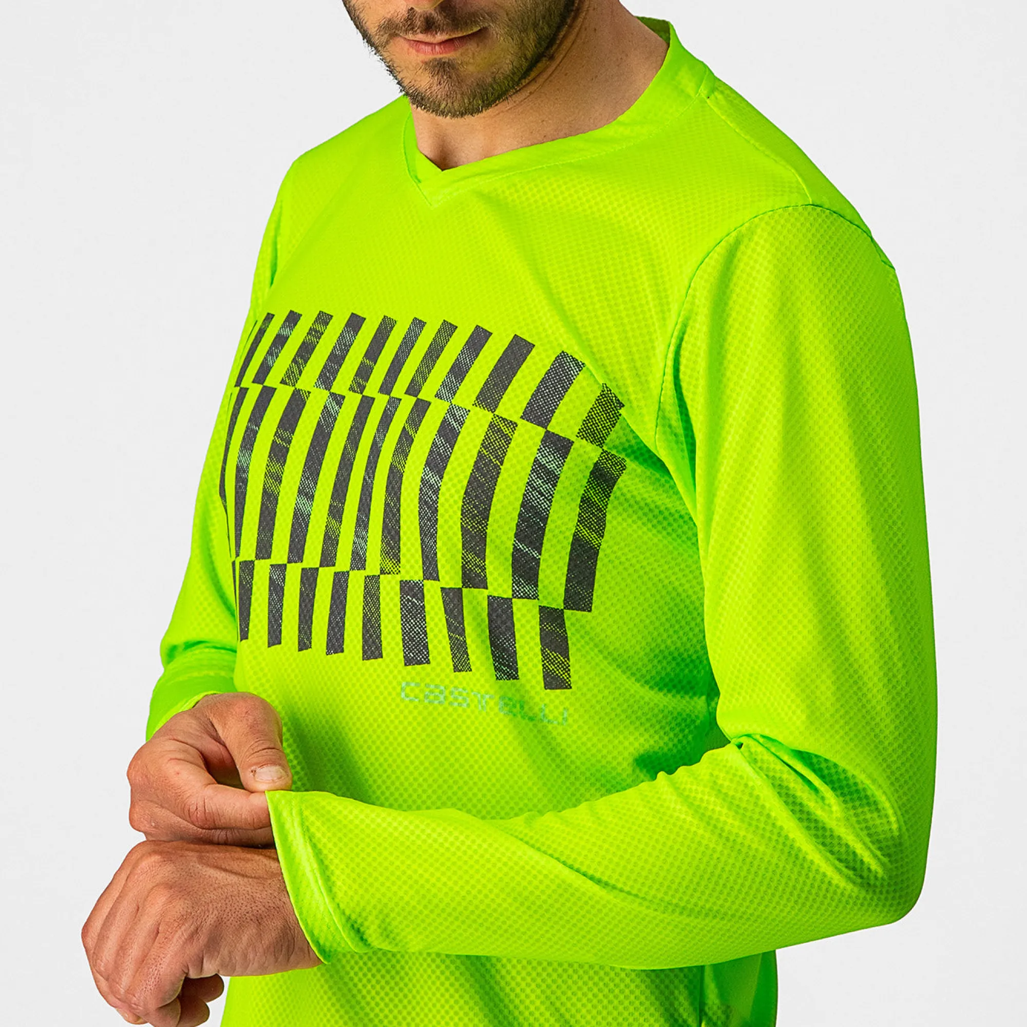 Uomo Castelli Maglie*agia aniche unghe Trai Tech Tee - Verde