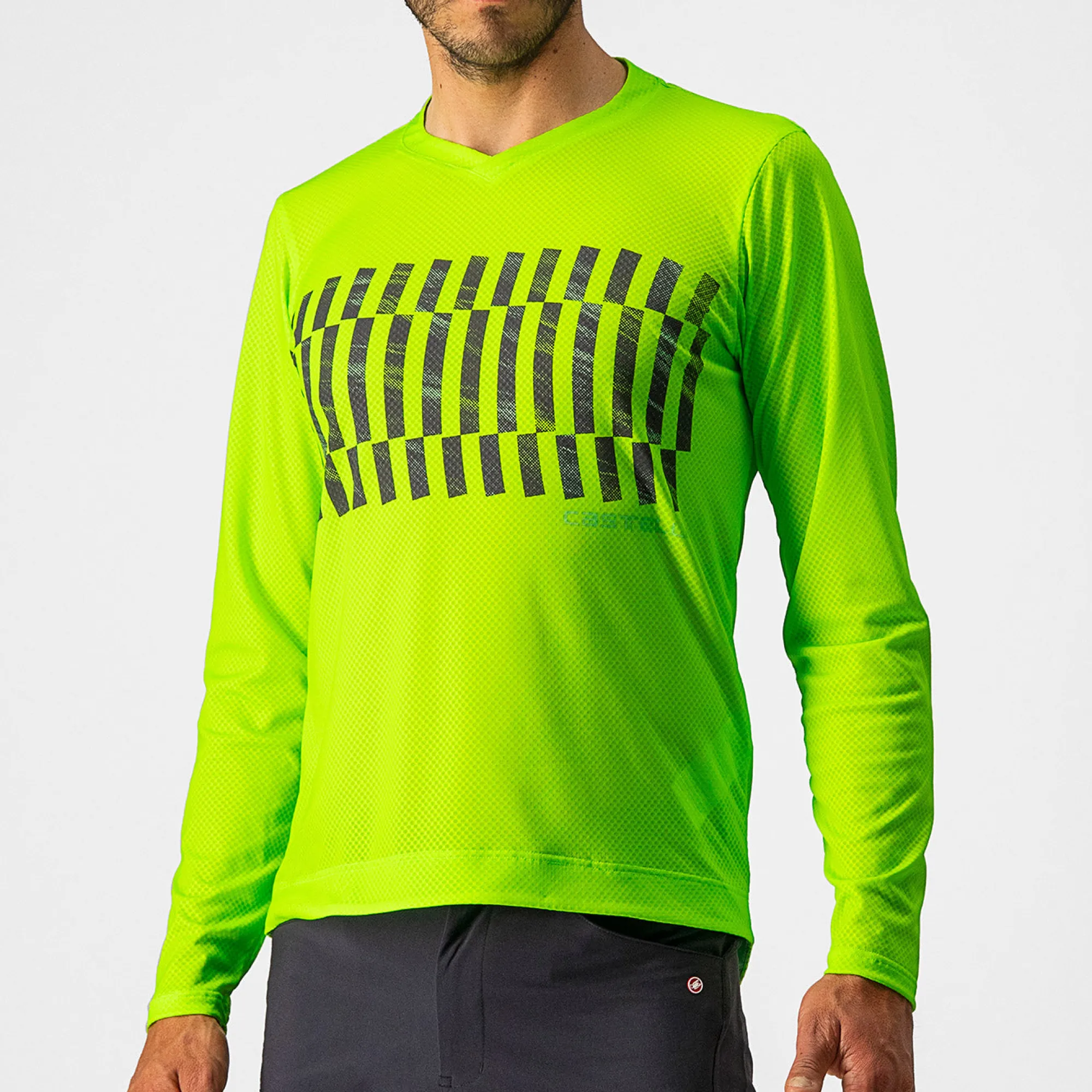Uomo Castelli Maglie*agia aniche unghe Trai Tech Tee - Verde