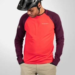 Uomo Endura Maglie*agia aniche unghe Singetrack Feece - vioa