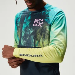 Uomo Endura Maglie*agia aniche unghe Tropica Print TD -