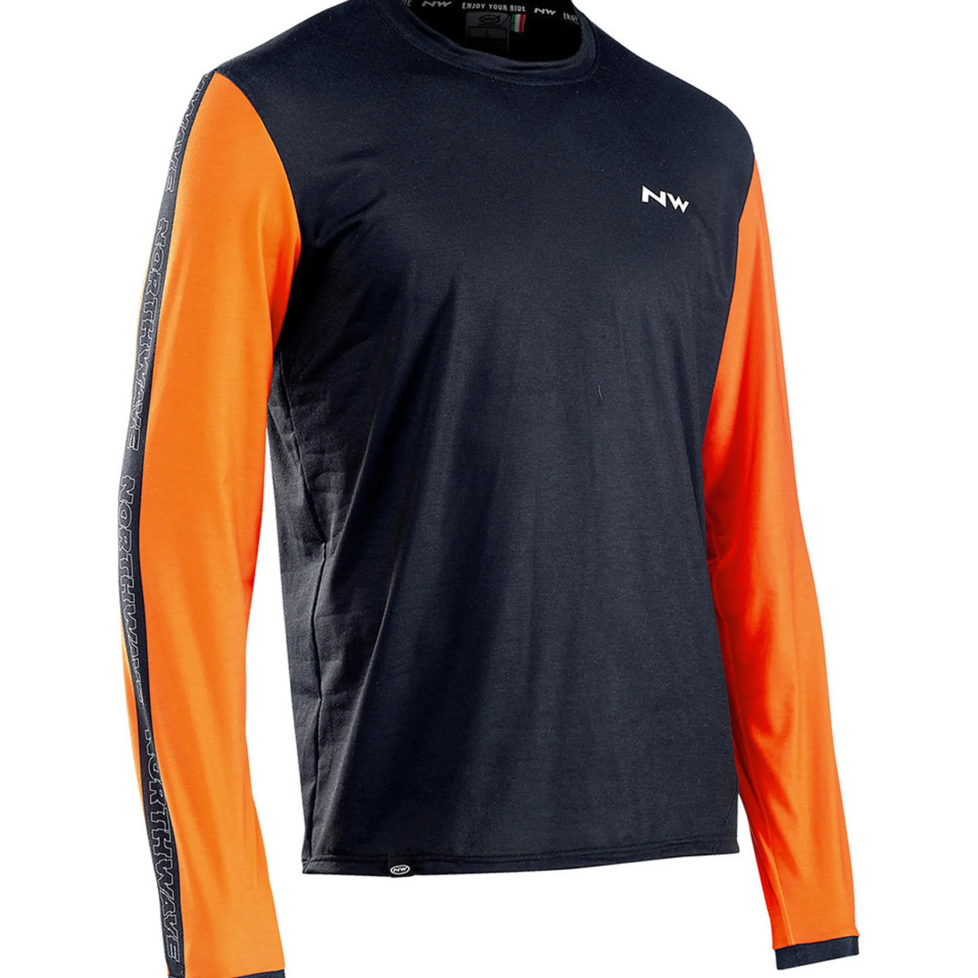 Uomo Northwave Maglie*agia aniche unghe XTrai - Nero arancio