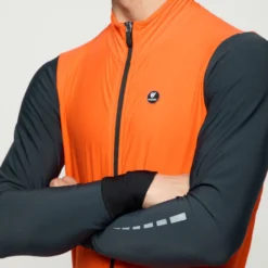 Uomo Pissei Maglie*agia aniche unghe onvio - Arancio grigio